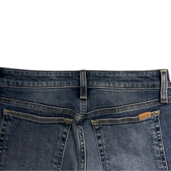 Joe’s The Icon Mid Rise Skinny Ankle Jeans Size 26 Cropped Frayed Asymmetrical - Picture 7 of 10